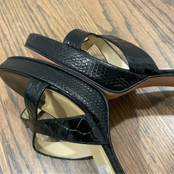 TITTI DELL’ ACQUA Milano Genuine ALLIGATOR LEATHER Heels Sandals Made in Italy - Picture 8 of 13